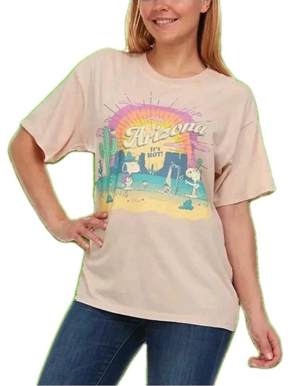 Peanuts Arizona Snoopy Graphic Tee Shirt - Picture 1 of 7